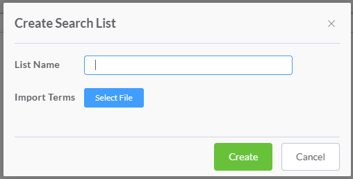 CreateSearchList